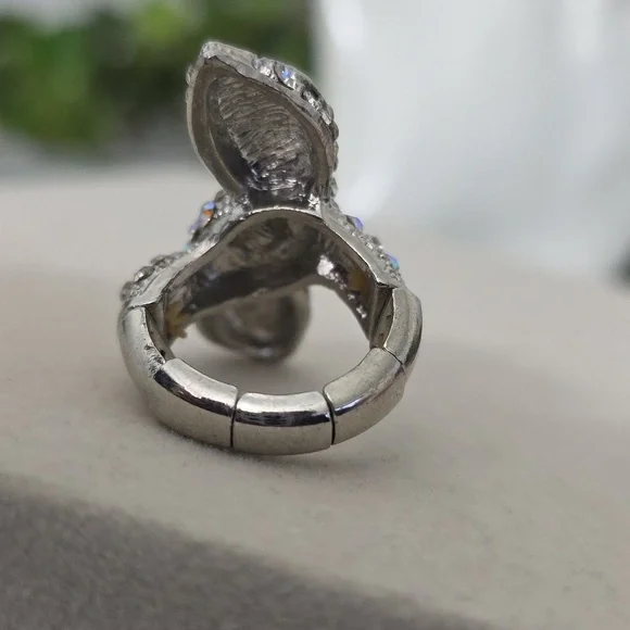 Statement Rhinestone Snake Stretch Ring - Picture 9 of 9
